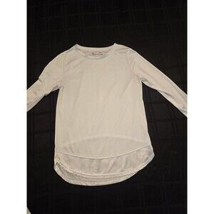 Under Armor Heatgear Women's Locker Long Sleeve Shirt White Size Medium
